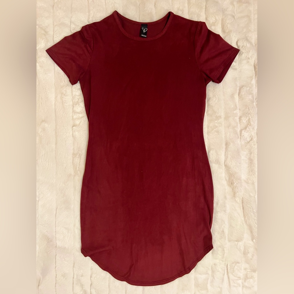 Windsor wine velvet dress
